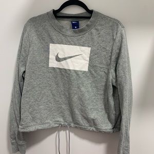 nike grey pullover sweater